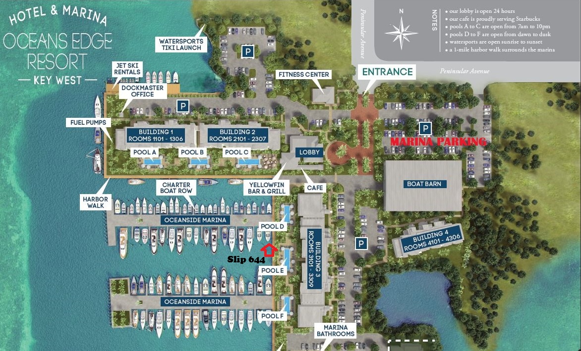 FLORIDA KEYS / KEY WEST – Liveaboard residential or commercial slip for 51′ boat