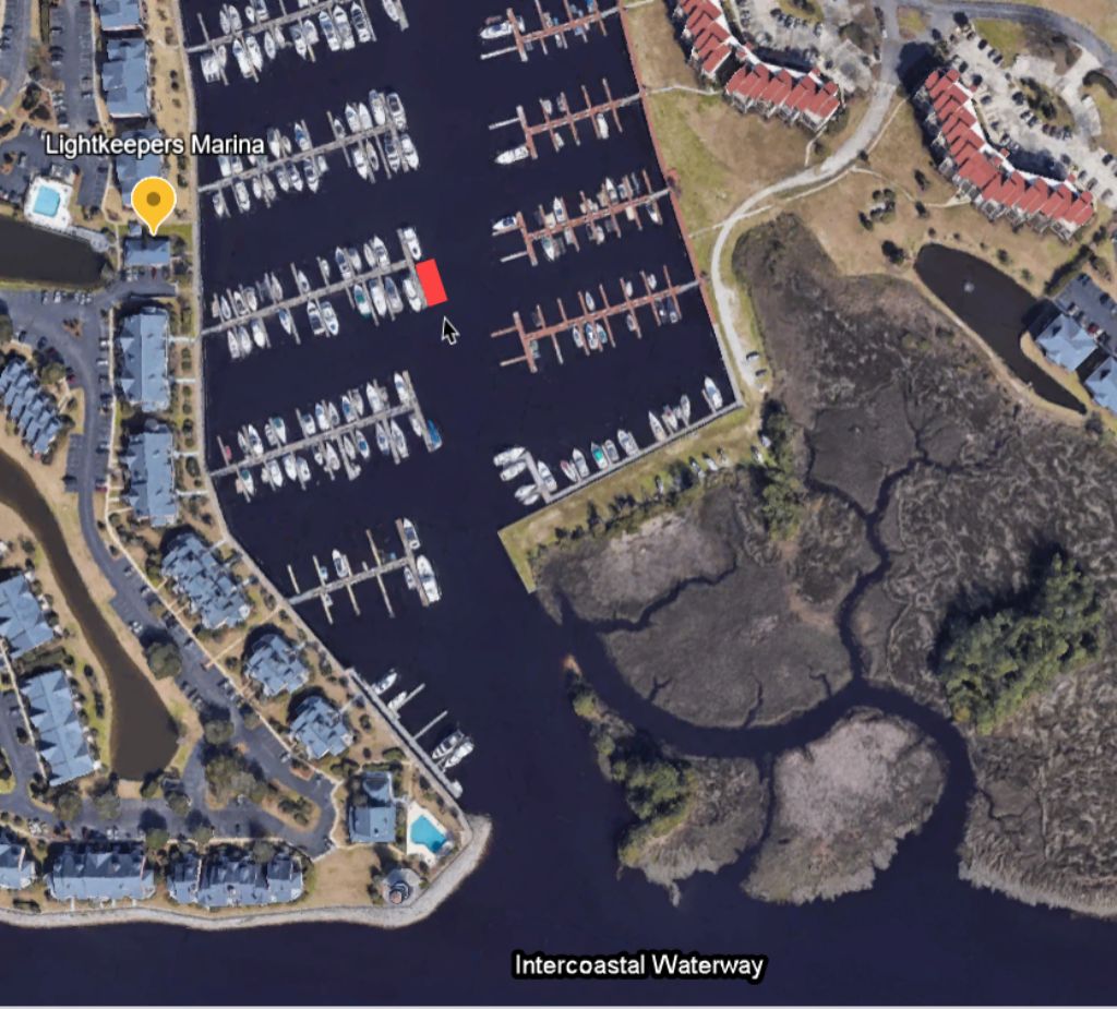 65’ T-Head Dock for Wide Beam Catamaran – Lightkeepers Marina, Little River SC