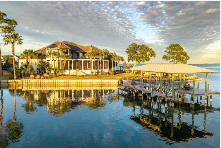 Spectacular Choctawhatchee Bay Estate with Private Dock & Resort Amenities – Santa Rosa Beach, FL
