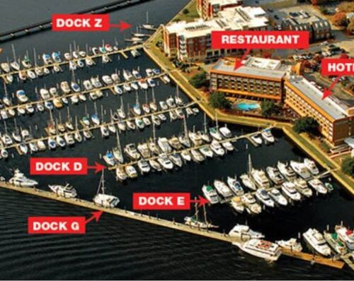45′ Deep Water Wet Slip at New Bern Grand Marina | Hurricane-Protected Marina | New Bern, NC